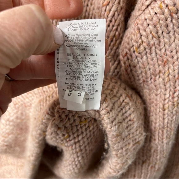 Madewell Beresford Wrap Front Pullover Sweater V Neck Chunky Flecked Yarn AD045 - Picture 10 of 11